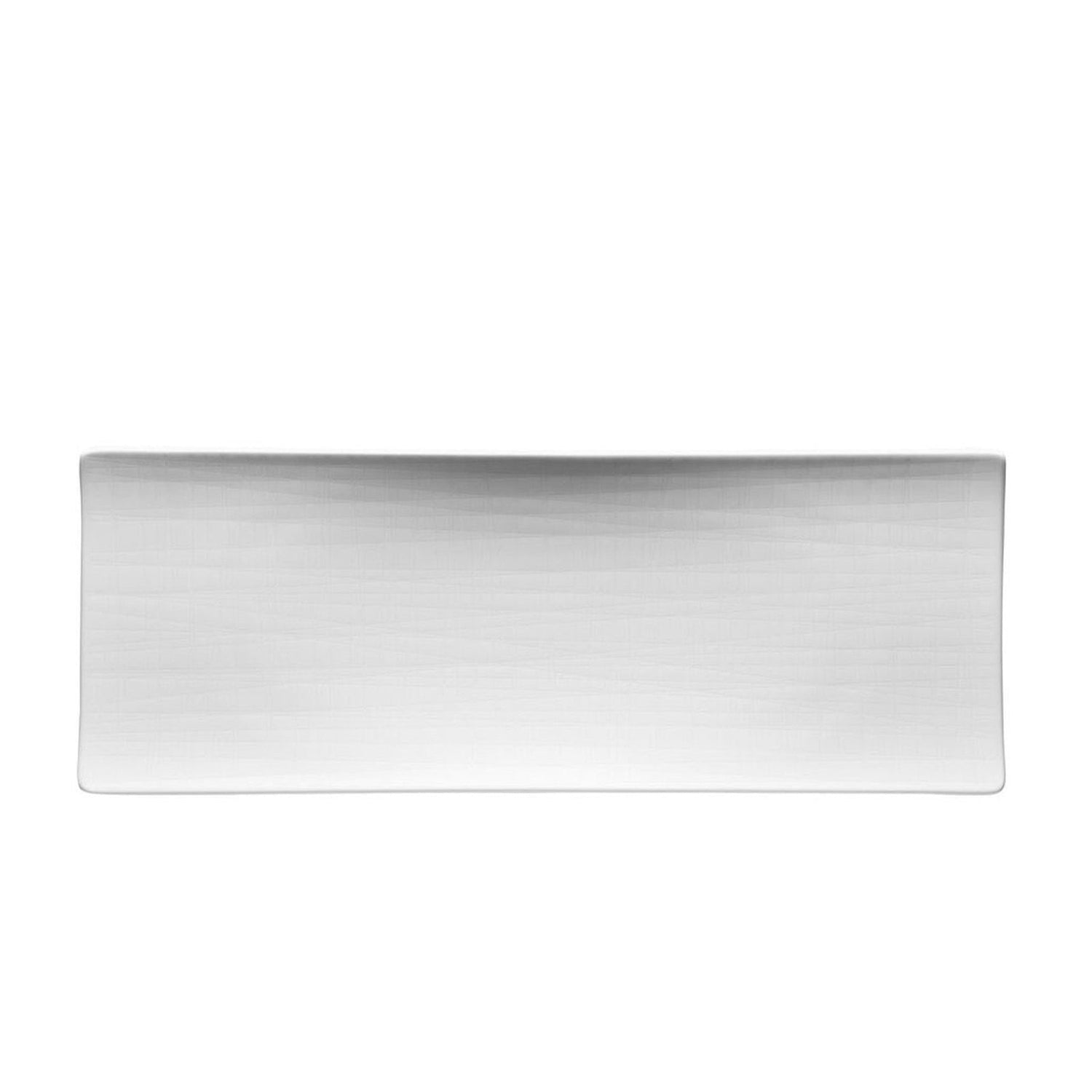 Rosenthal Mesh White Plate Flat Rectangular - 13 1/2 Inch
