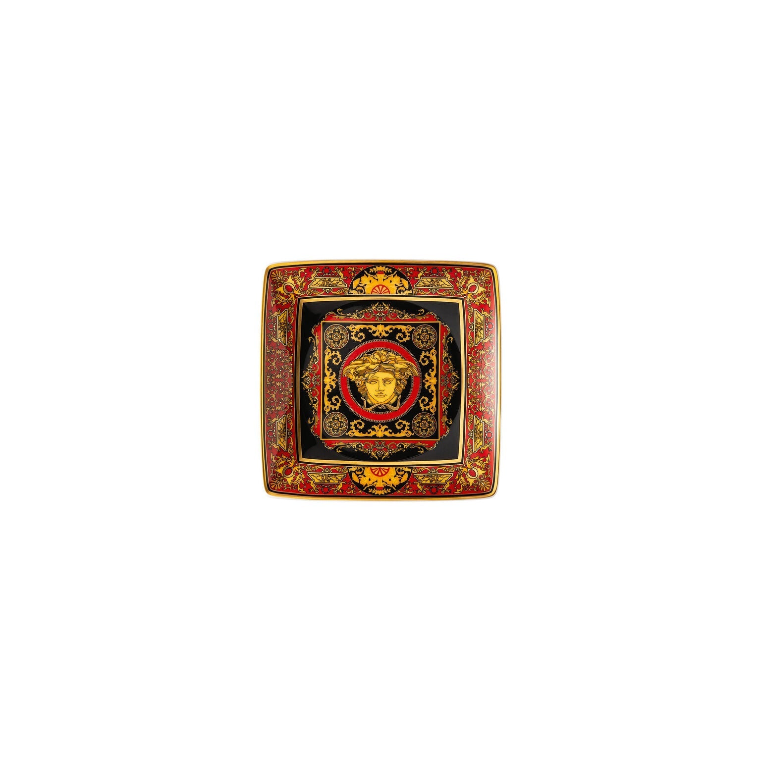 Versace Medusa Canape Dish - Red