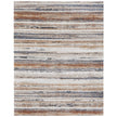 Feizy Gilmore 39MQF Modern Stripes in Ivory/Orange/Gray