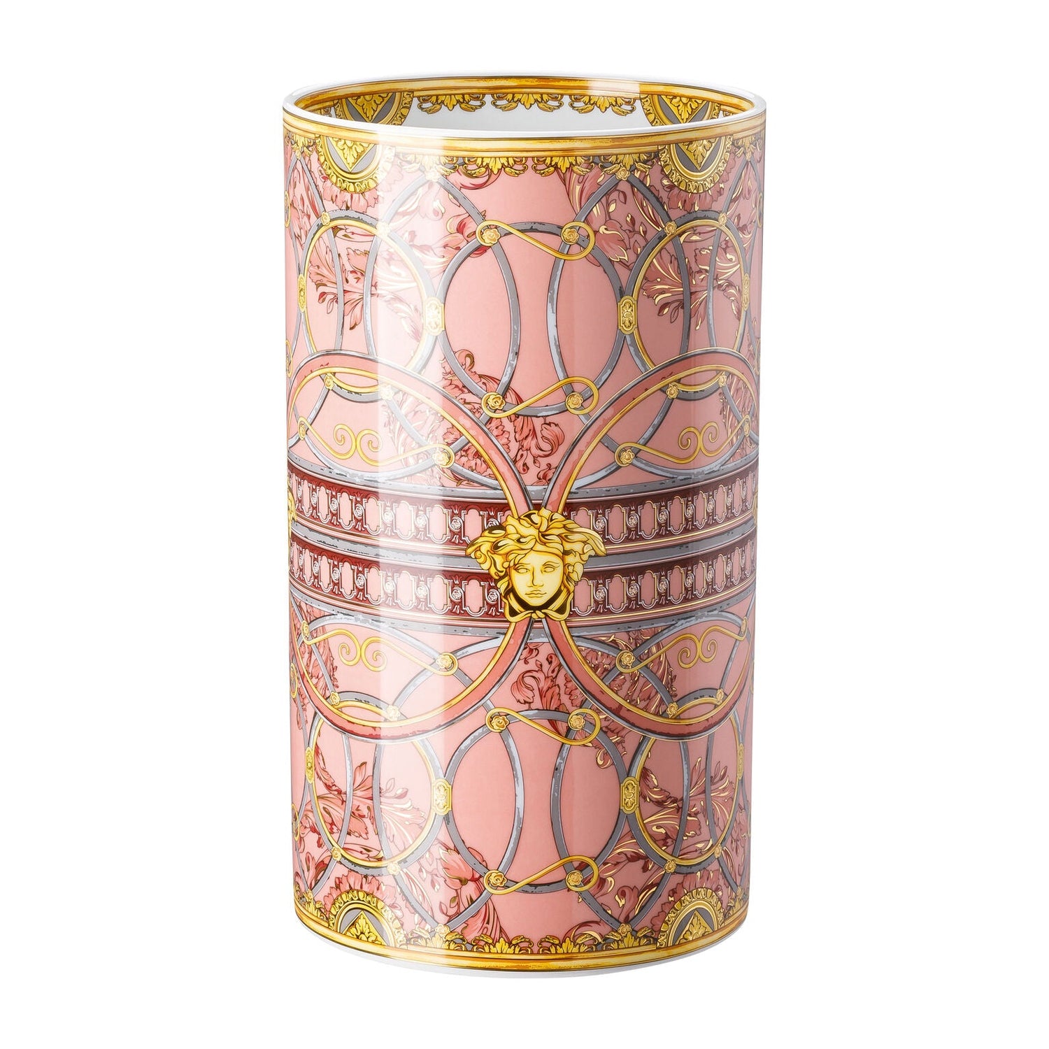 Versace La Scala del Palazzo Rosa Vase - 11.75 Inch