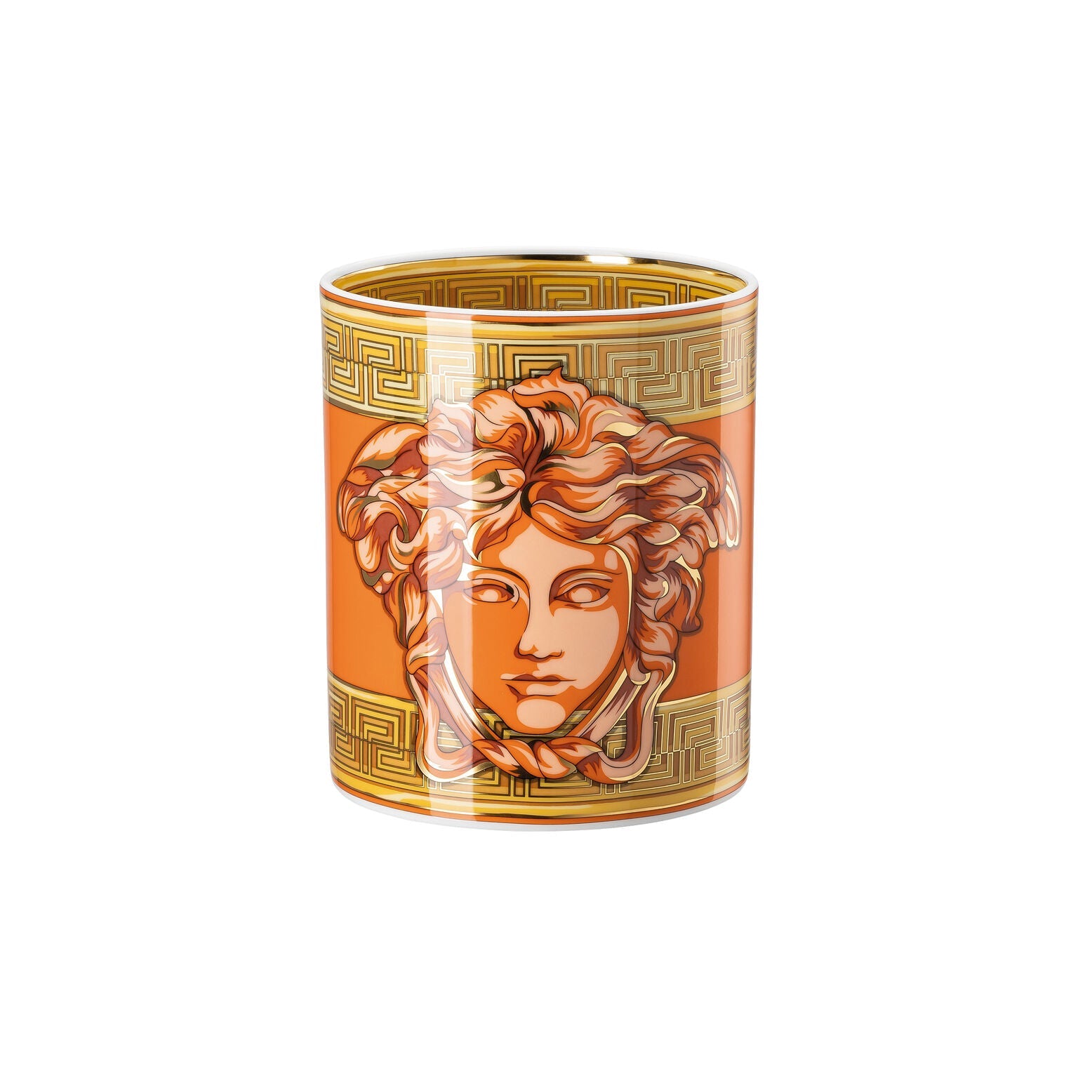 Versace Medusa Amplified Vase - Orange Coin