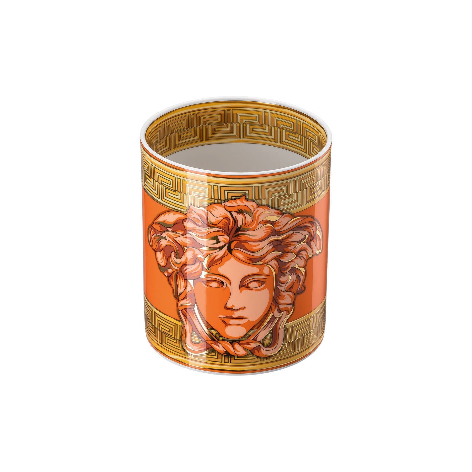 Versace Medusa Amplified Vase - Orange Coin