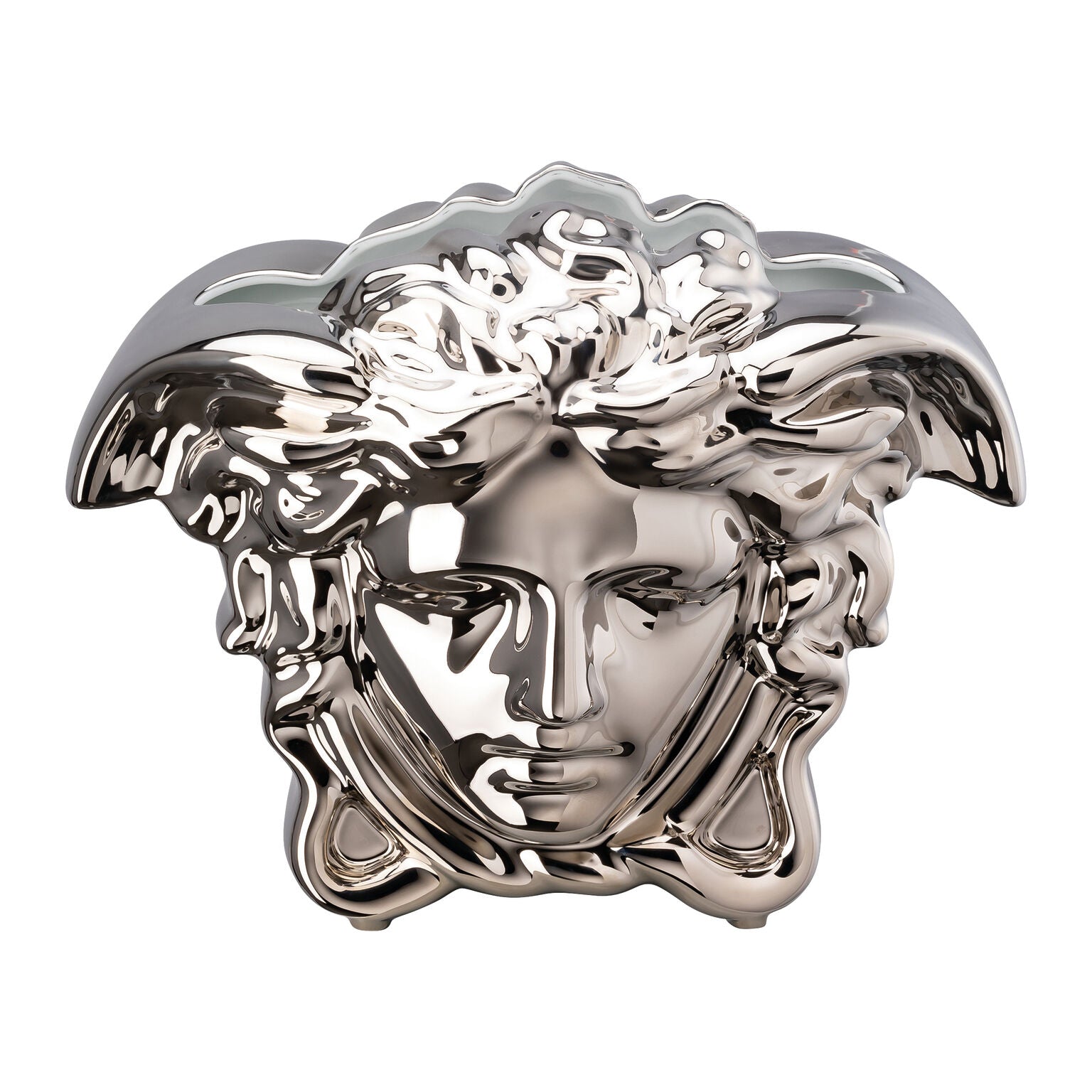 Versace Medusa Grande Vase Silver - 11.75 Inch