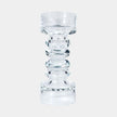 Global Views Glass Ribbed Candleholder