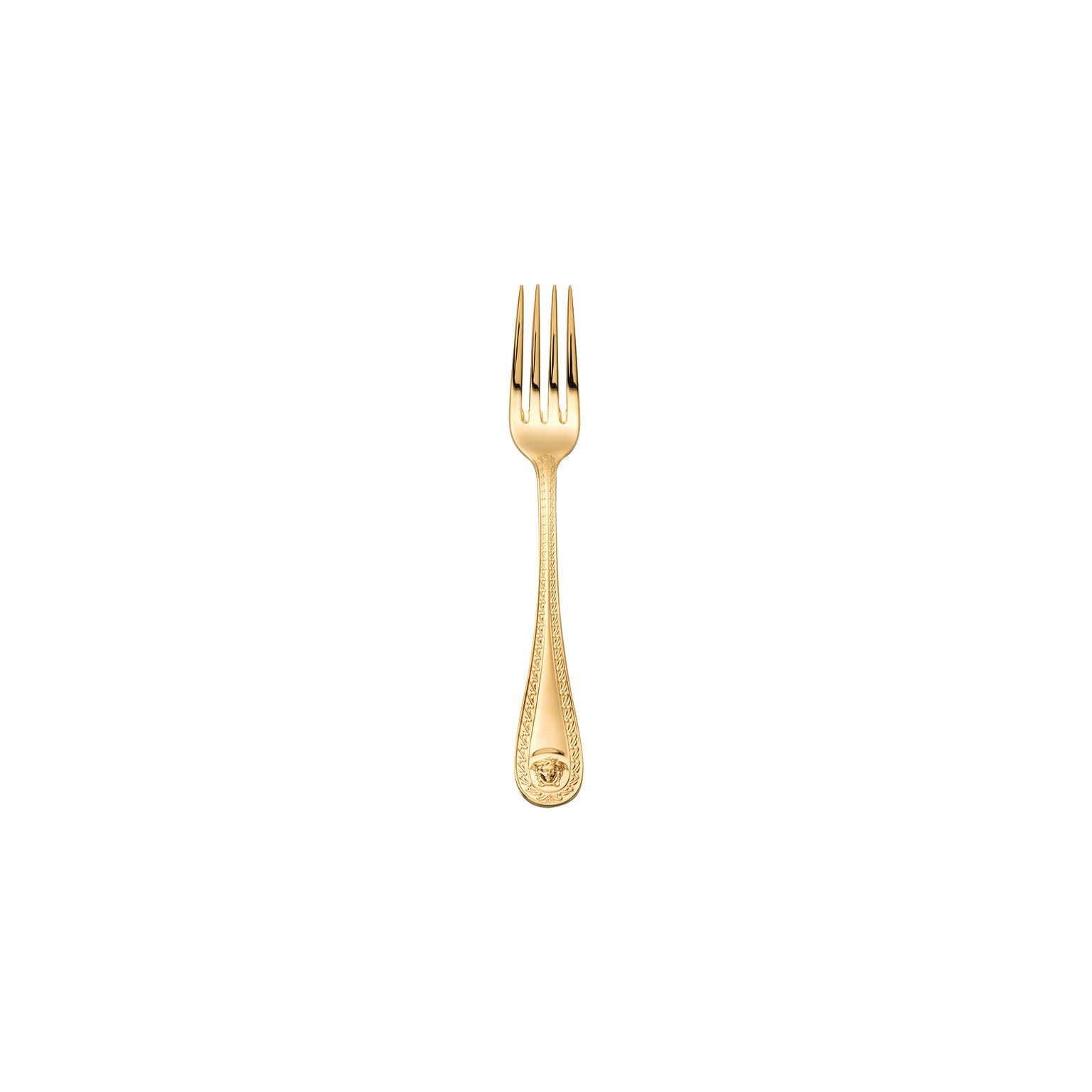 Versace Medusa Flatware Salad Dessert Fork Gold Plated