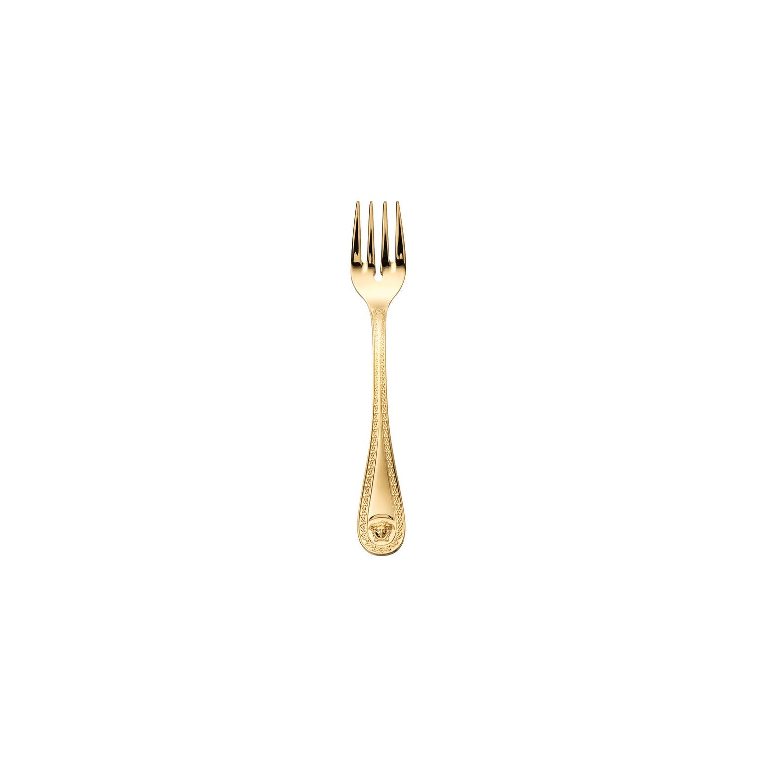 Versace Medusa Flatware Fish Fork Gold Plated