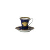 Versace Medusa Coffee Cup & Saucer - Blue