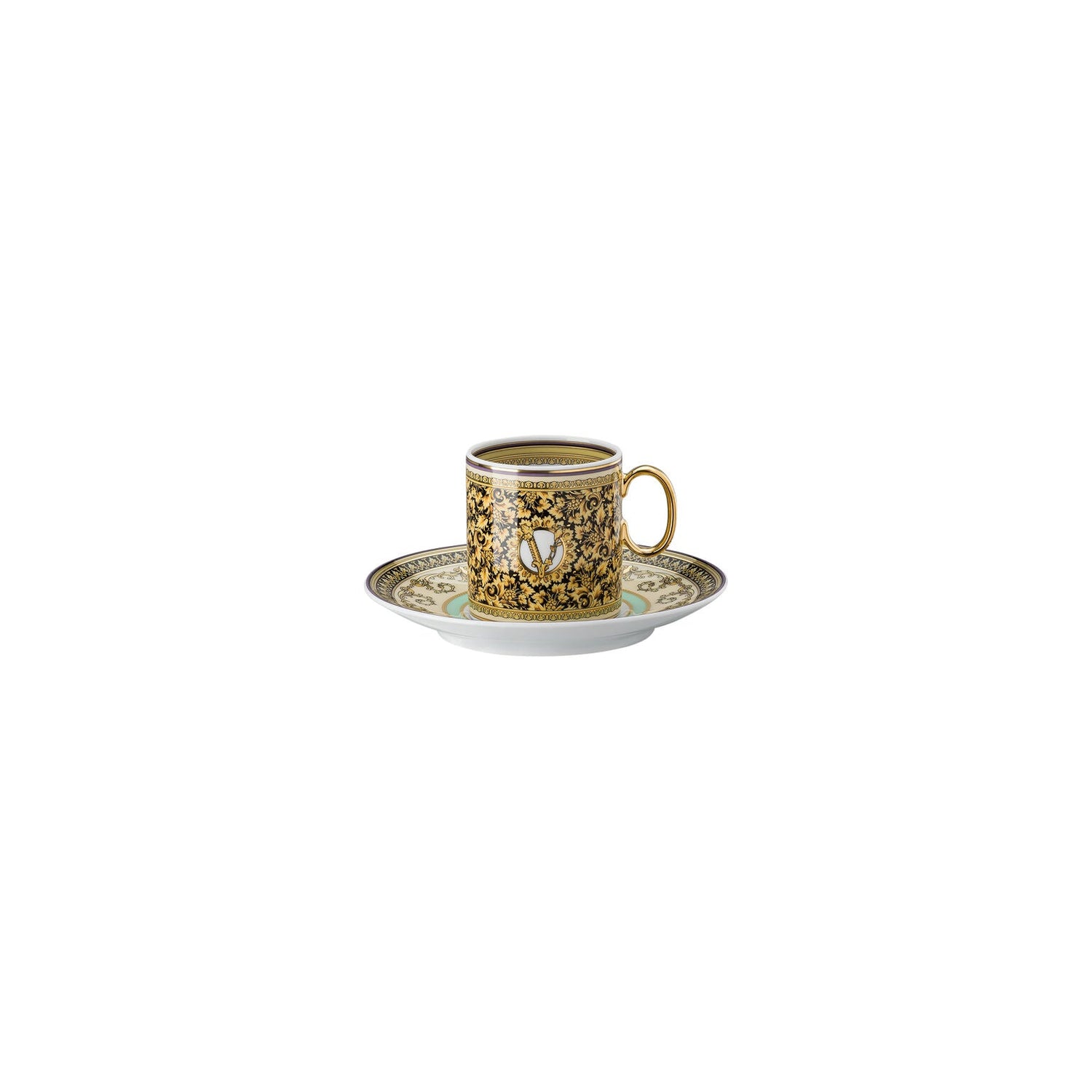 Versace Barocco Mosaic AD Cup & Saucer - Set of 2