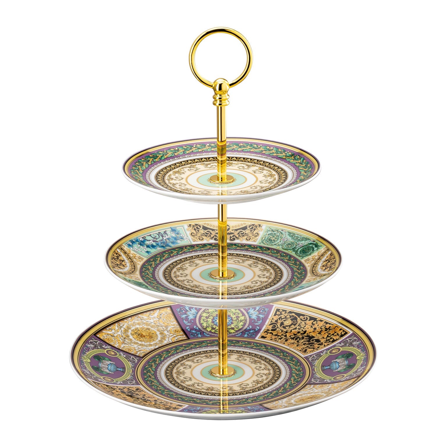 Versace Barocco Mosaic Etagere 3 Tiers