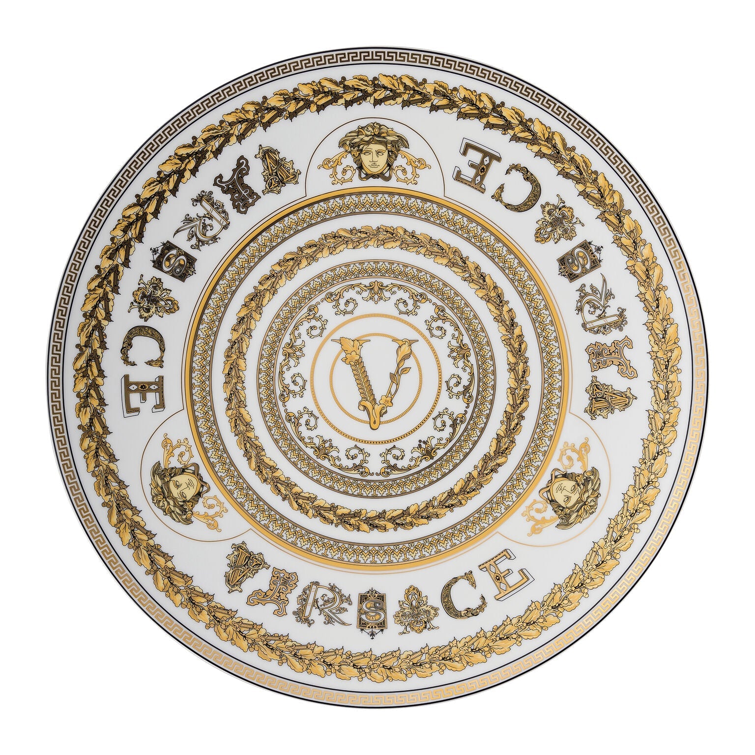 Versace Virtus Gala Service Plate - White