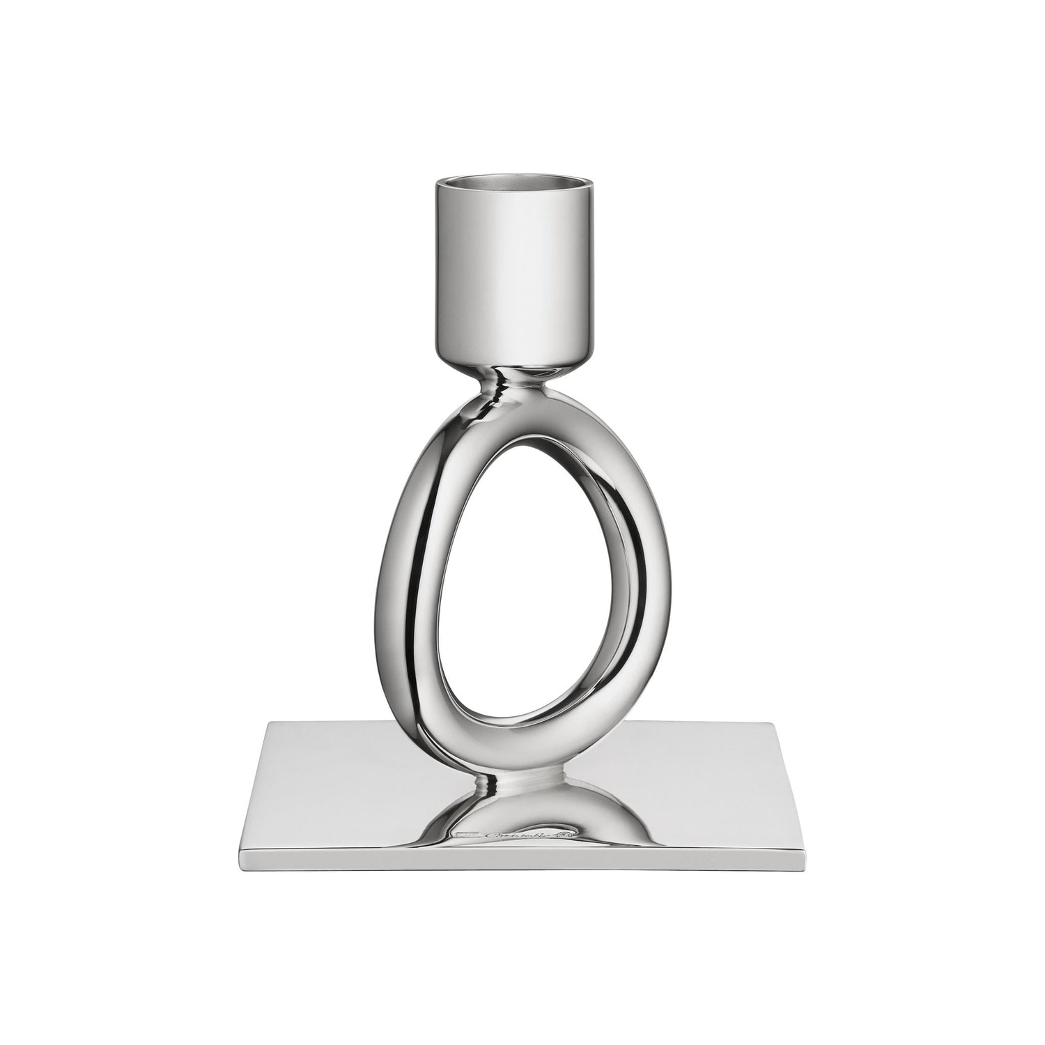 Christofle Vertigo Silver-Plated Candelabra Candlestick