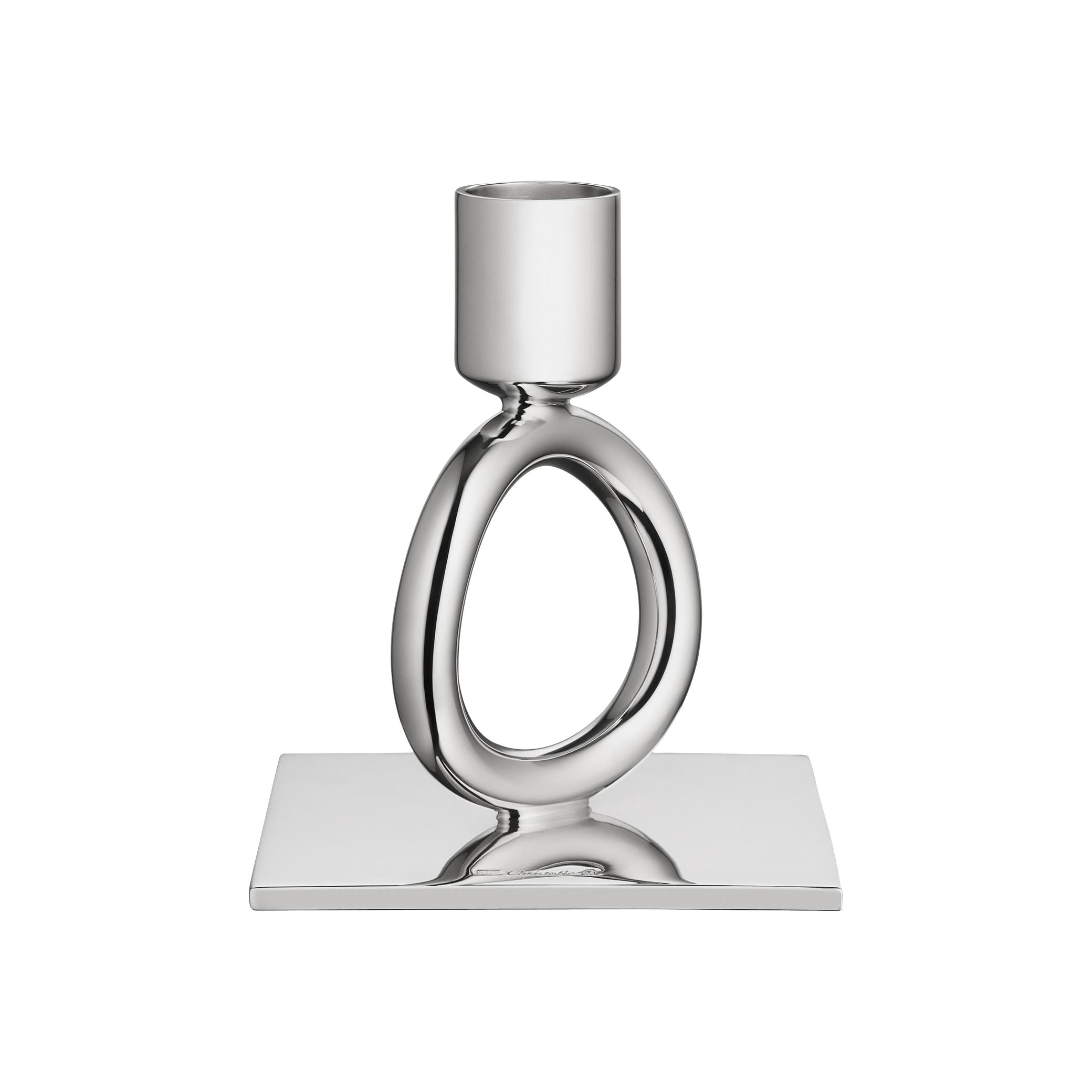 Christofle Vertigo Silver-Plated Candelabra Candlestick