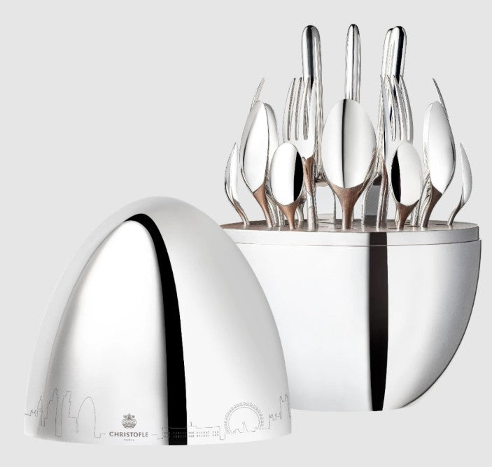 Christofle Mood Skyline Silver-Plated 24-Piece Flatware Set