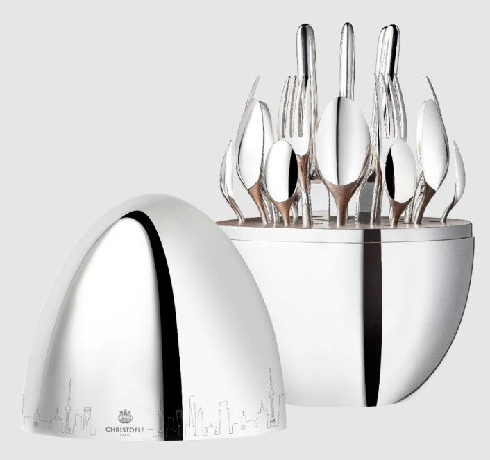 Christofle Mood Skyline Silver-Plated 24-Piece Flatware Set