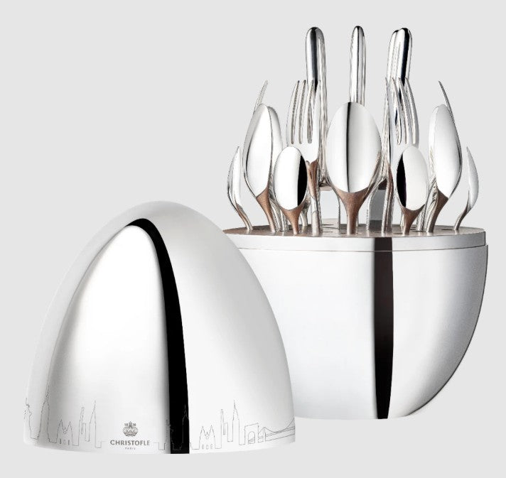 Christofle Mood Skyline Silver-Plated 24-Piece Flatware Set
