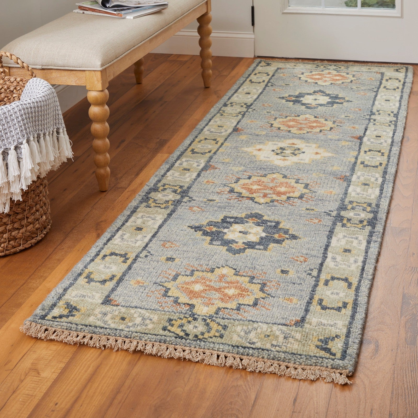 Feizy Fillmore 69CIF Transitional Diamond in Blue/Taupe/Gray