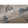 Feizy Pasha 39M7F Transitional Floral & Botanical in Ivory/Taupe/Blue