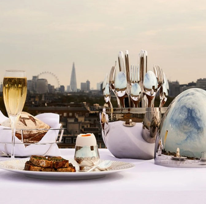 Christofle Mood Skyline Silver-Plated 24-Piece Flatware Set