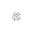 Versace Medusa Lumiere Coaster Crystal - Clear