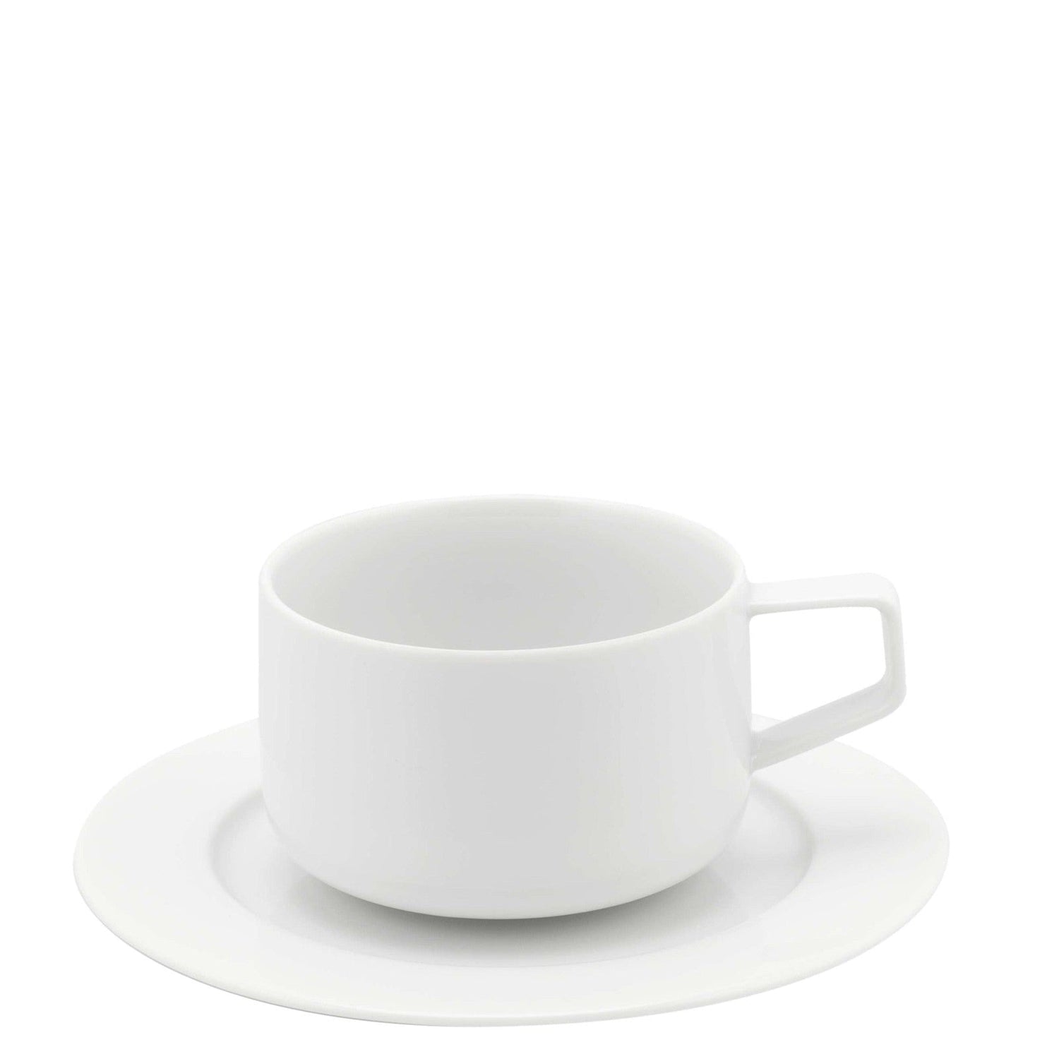Vista Alegre Silk Road White Tea Cup and Saucer