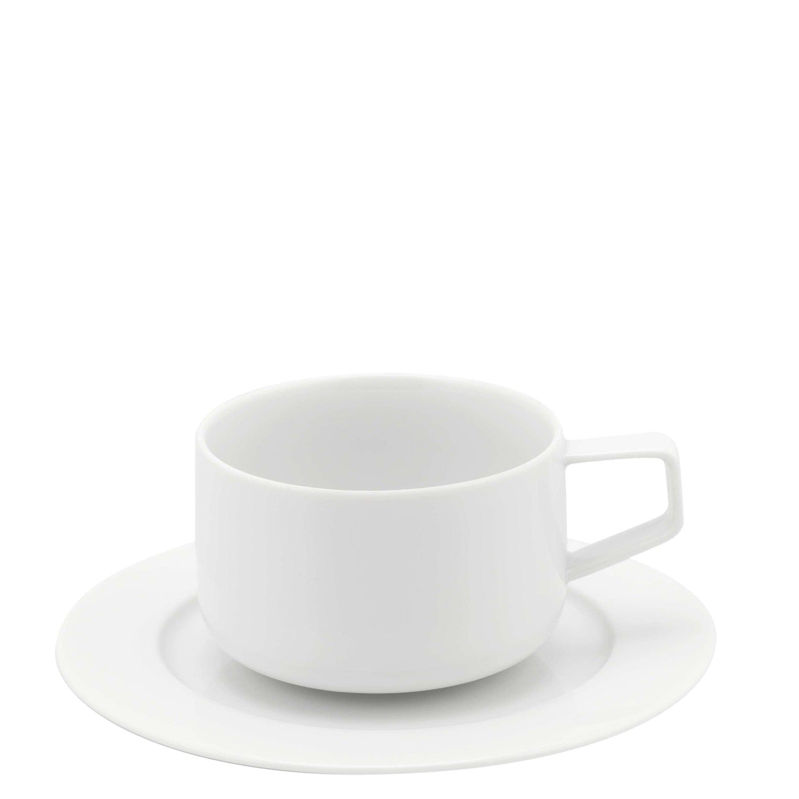 Vista Alegre Silk Road White Tea Cup and Saucer
