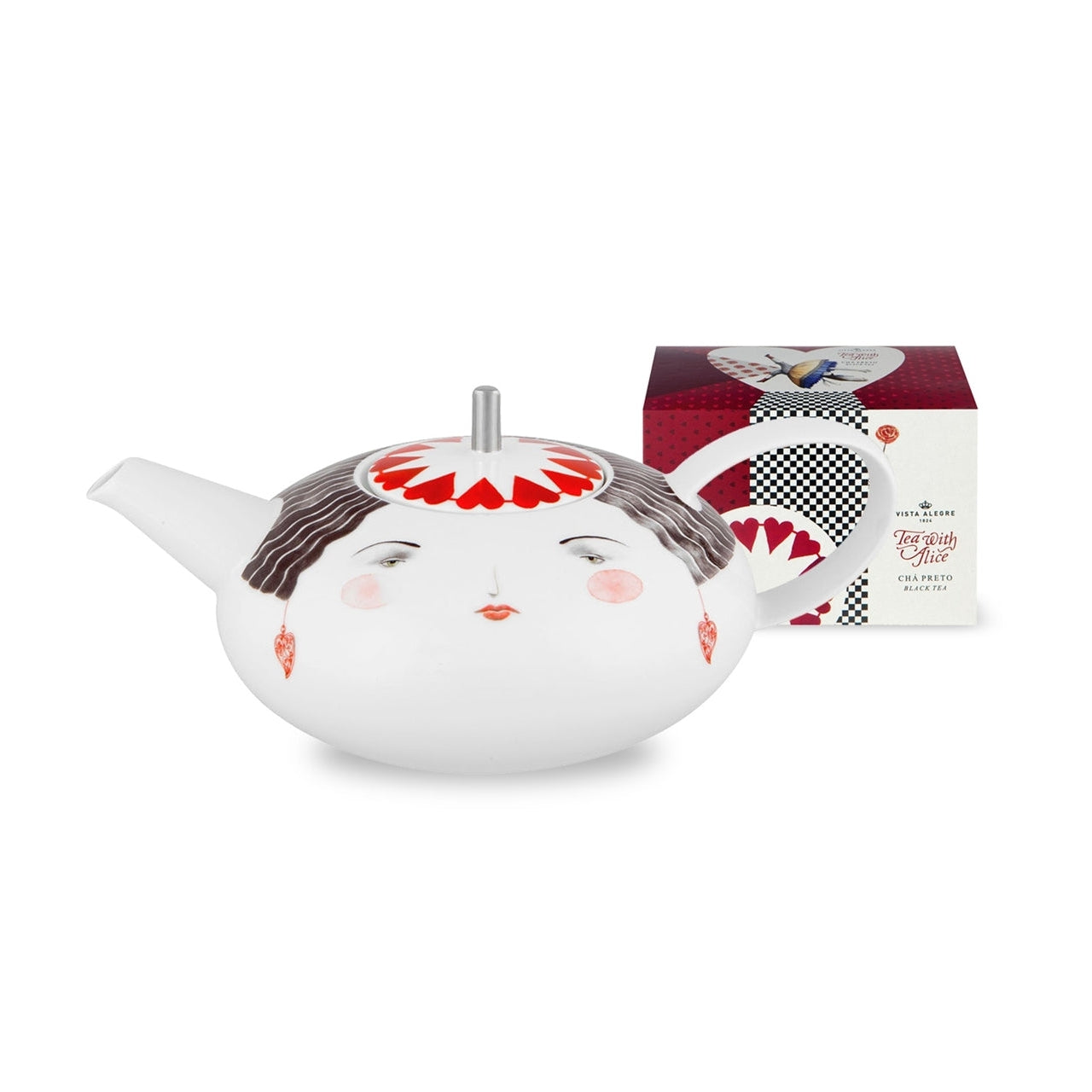 Vista Alegre Tea with Alice Tea Pot & Tea Bag Gift Box - Set