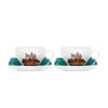 Vista Alegre Alma Do Porto Tea Cup & Saucer with Gift Box - Set of 2