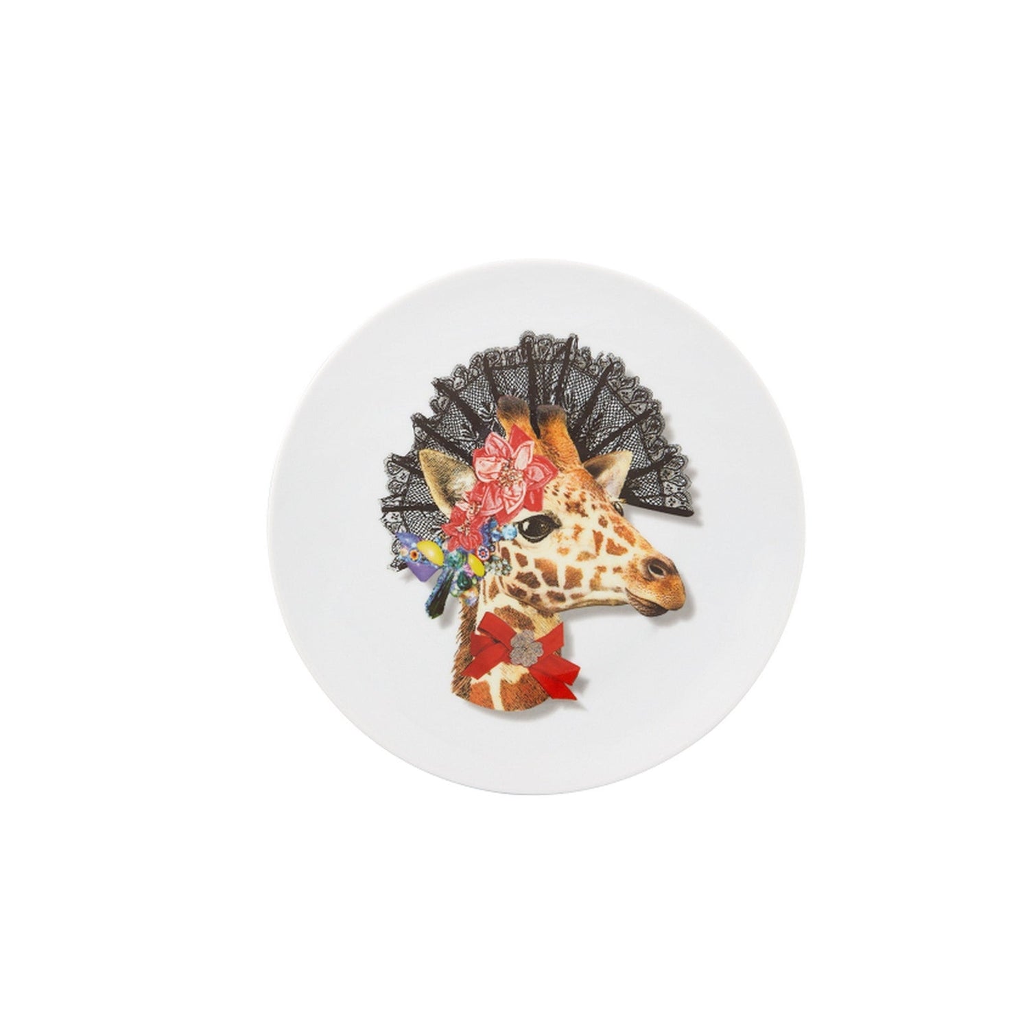 Vista Alegre Christian Lacroix - Love Who You Want Dessert Plate "Dona Jirafa " By Christian Lacroix