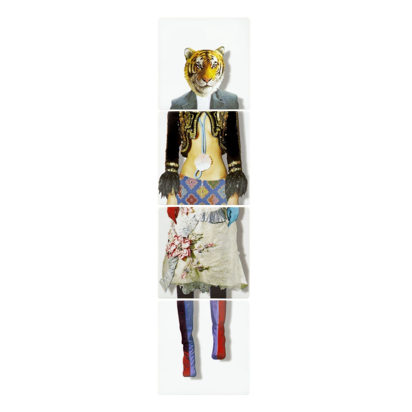 Vista Alegre Christian Lacroix - Love Who You Want Coasters Tiger By Christian Lacroix - Set of 4