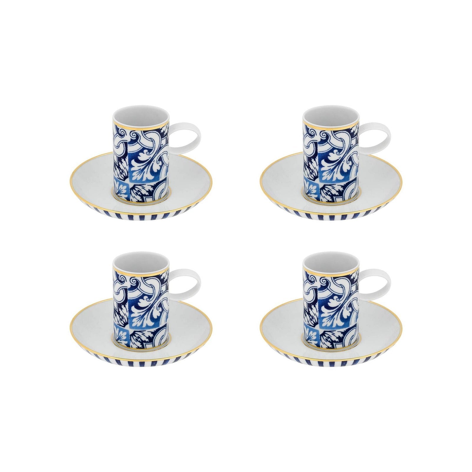 Vista Alegre Transatlantica Coffee Cup & Saucer By Brunno Jahara