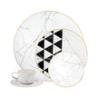 Vista Alegre Carrara Set of 5 Plate Pieces