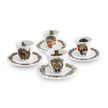 Vista Alegre Christian Lacroix - Love Who You Want Expresso Cups And Saucers By Christian Lacroix - Set of 4
