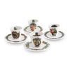 Vista Alegre Christian Lacroix - Love Who You Want Expresso Cups And Saucers By Christian Lacroix - Set of 4