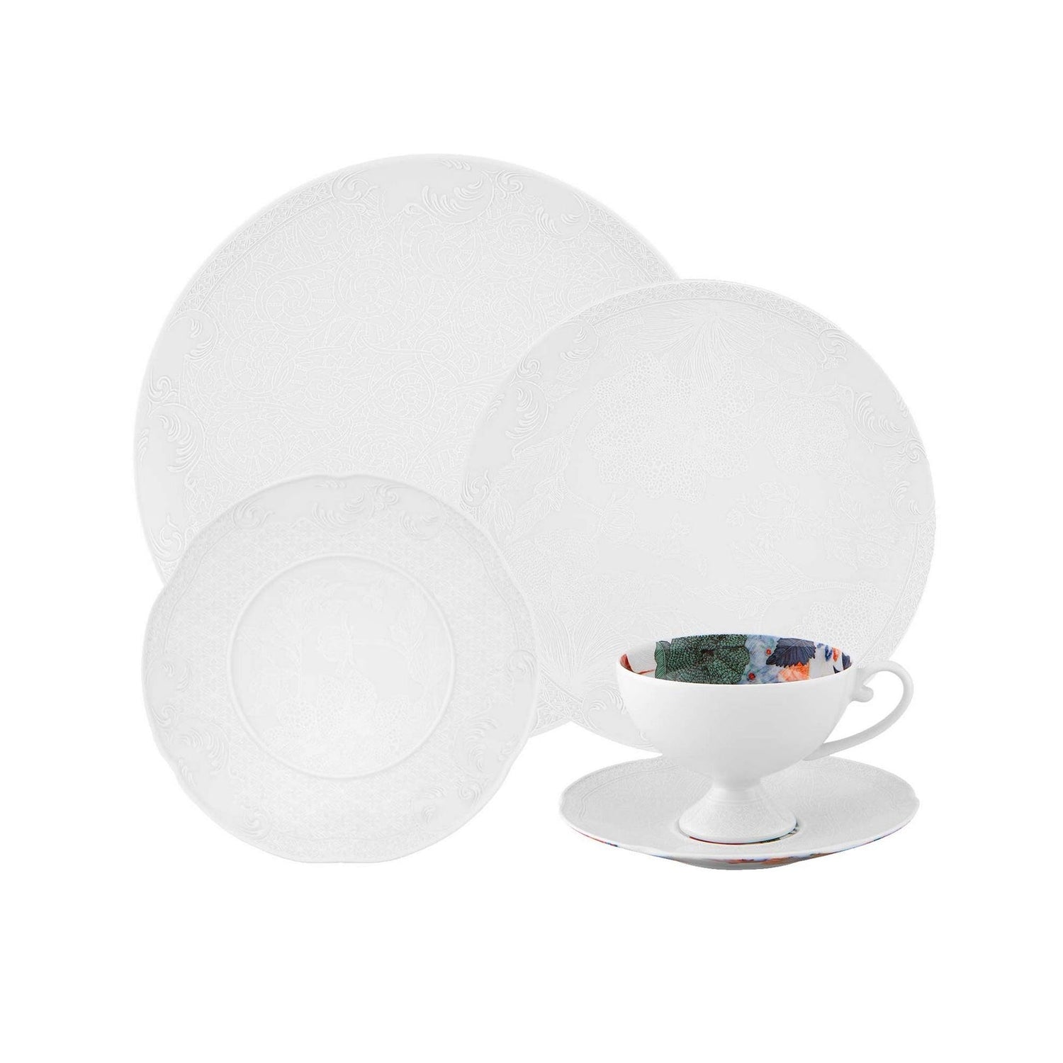 Vista Alegre Duality Set of 5 Plate Pieces