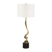 Uttermost Spiraling Cordless Brass Buffet Lamp