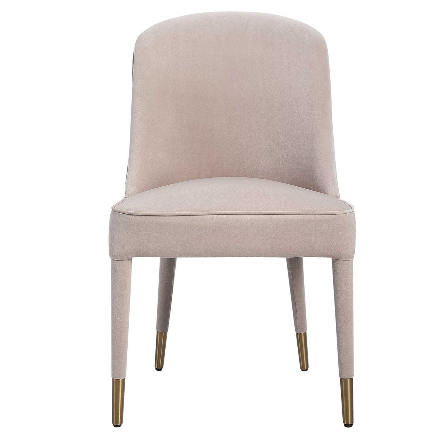 Uttermost Brie Armless Chair, Champagne Set Of 2