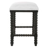 Uttermost Pryce Black Backless Counter Stool