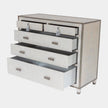 Global Views Argento Glass for Ann Gish Chest of Drawers