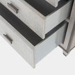 Global Views Argento Glass for Ann Gish Chest of Drawers