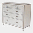Global Views Argento Glass for Ann Gish Chest of Drawers