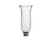 Baccarat Tulipe Hurricane Shade Scalloped Top Rice Grain