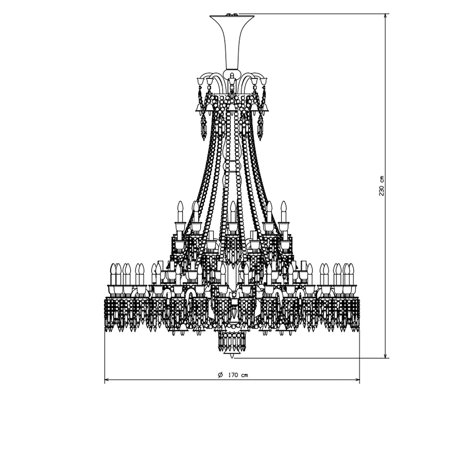 Baccarat Zénith Chandelier Charleston