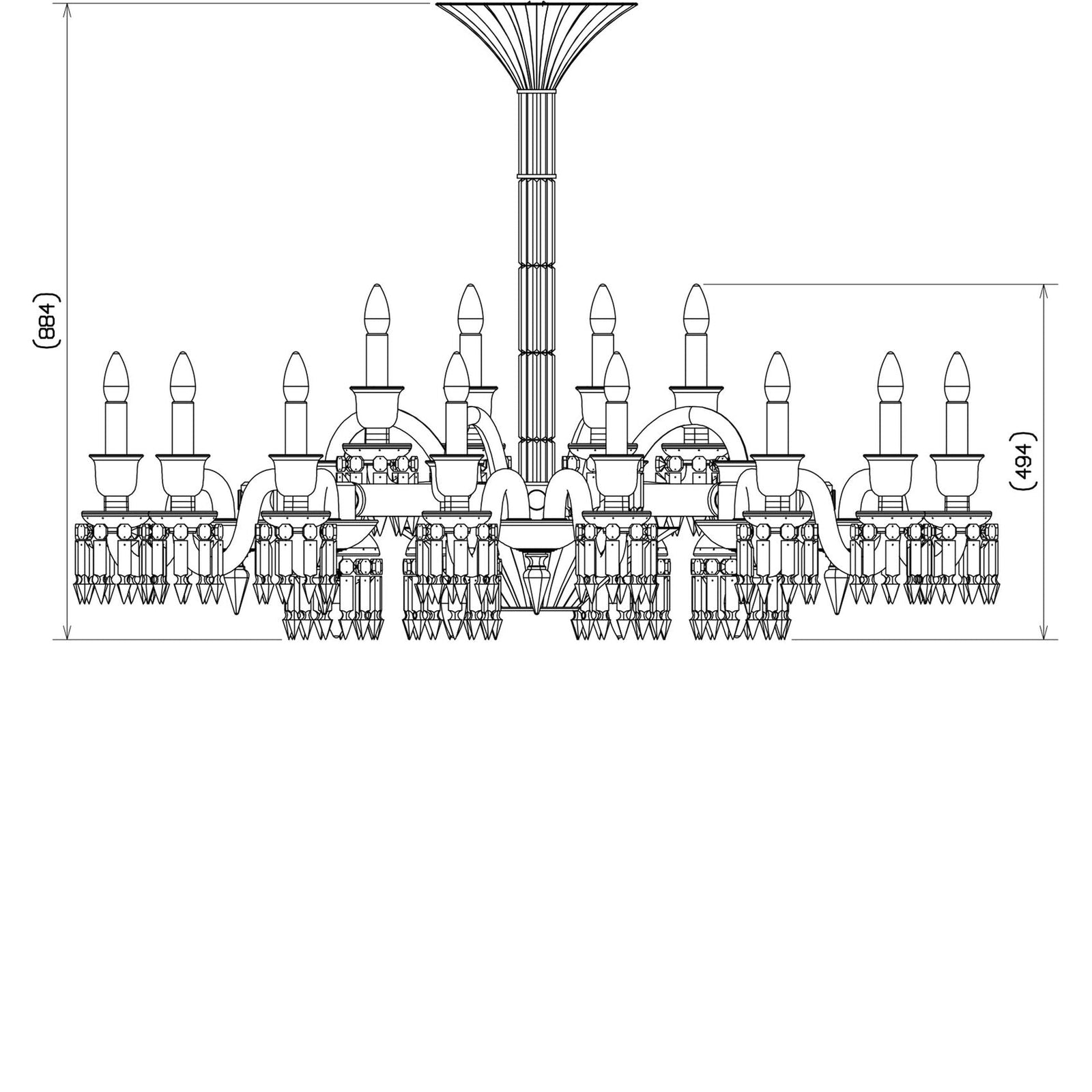 Baccarat Paris Chandelier
