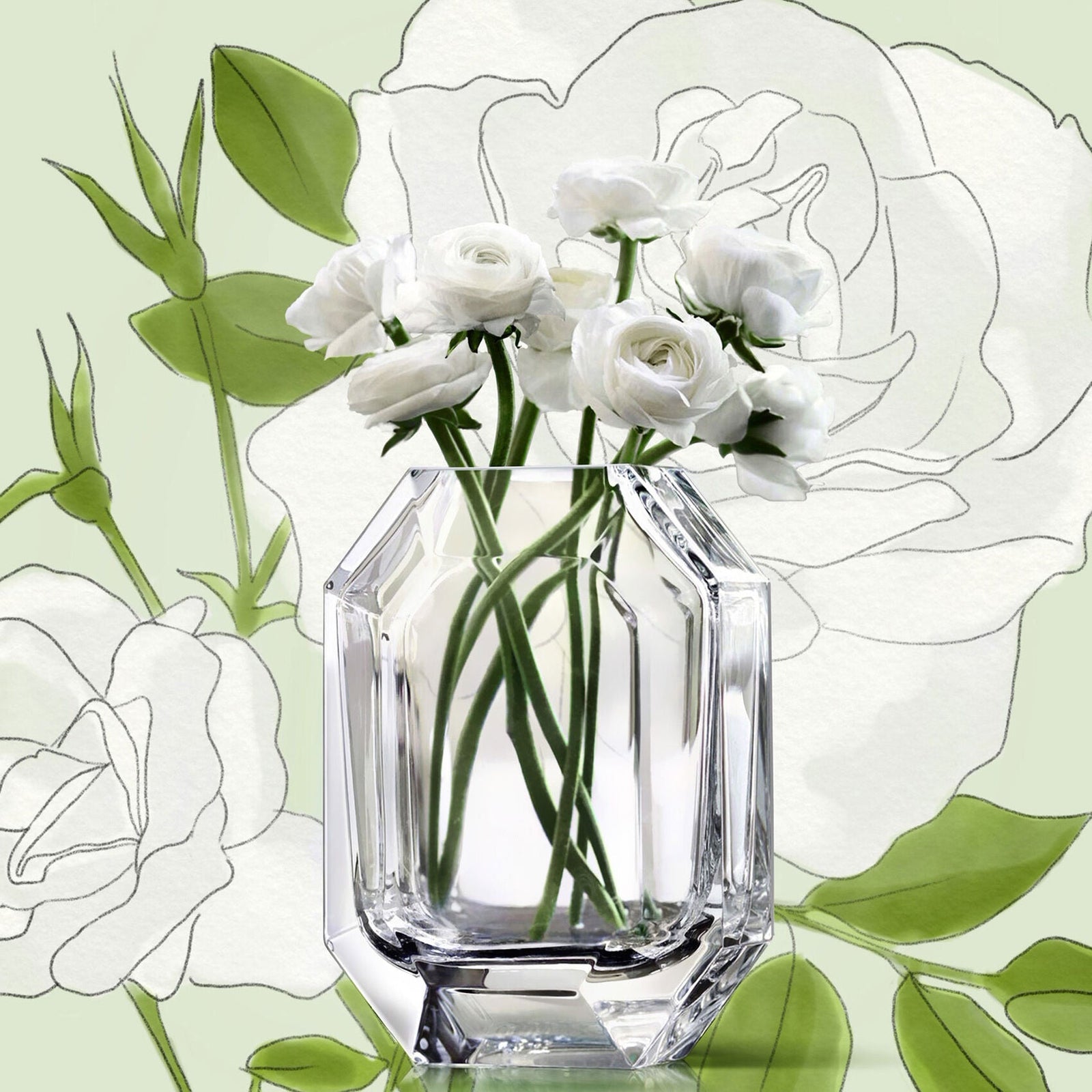 Baccarat Octogone Vase