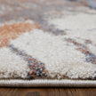 Feizy Gilmore 39MPF Modern Watercolor Rug in Blue/Orange/Gray