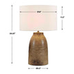 Uttermost Harris Mottled Brown Table Lamp