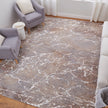 Feizy Pryor 39NHF Modern Abstract in Taupe/Brown/White