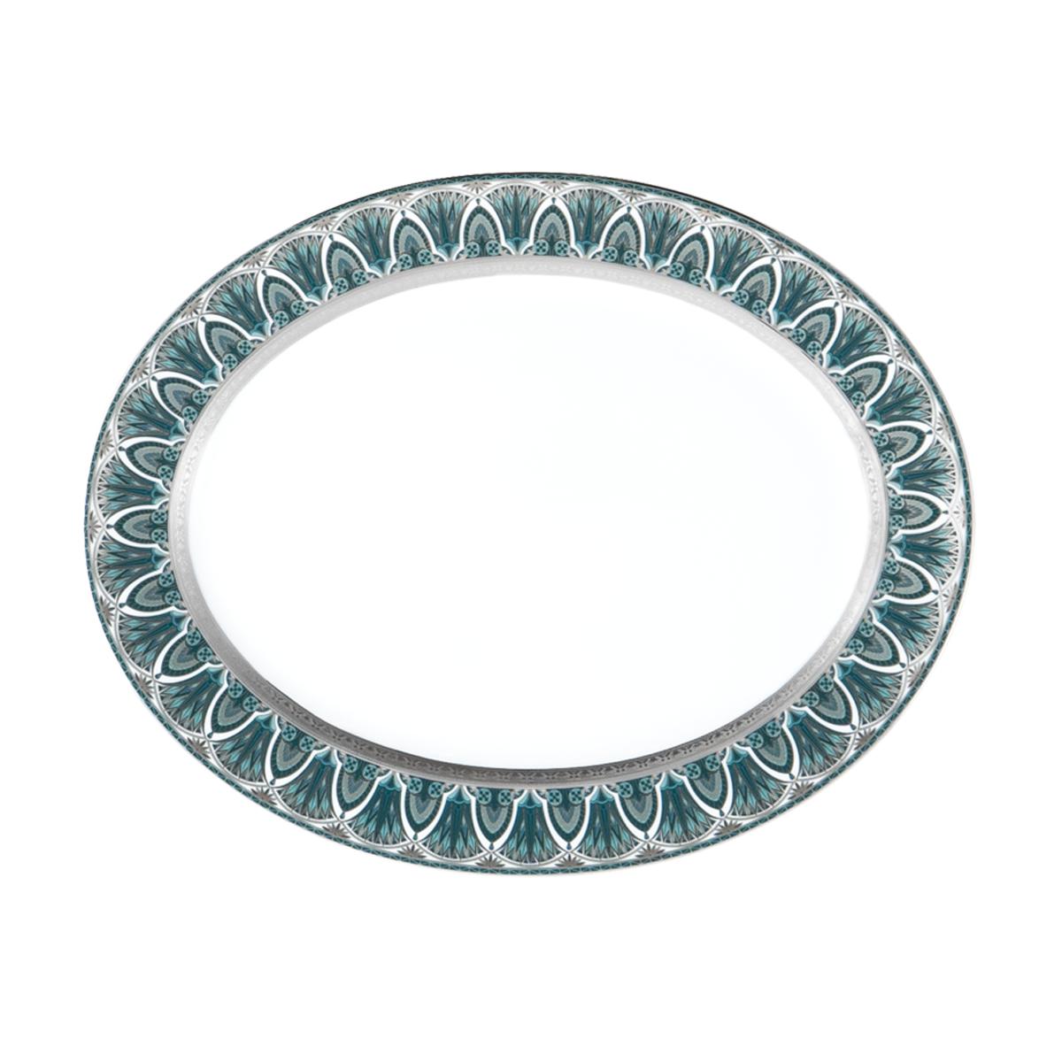 Haviland Reves Du Nil Oval Dish - Platinum