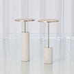 Global Views Nickel Cored Marble Table