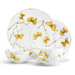 Michael Aram Butterfly Ginkgo Gold Dinnerware 5 Piece Setting